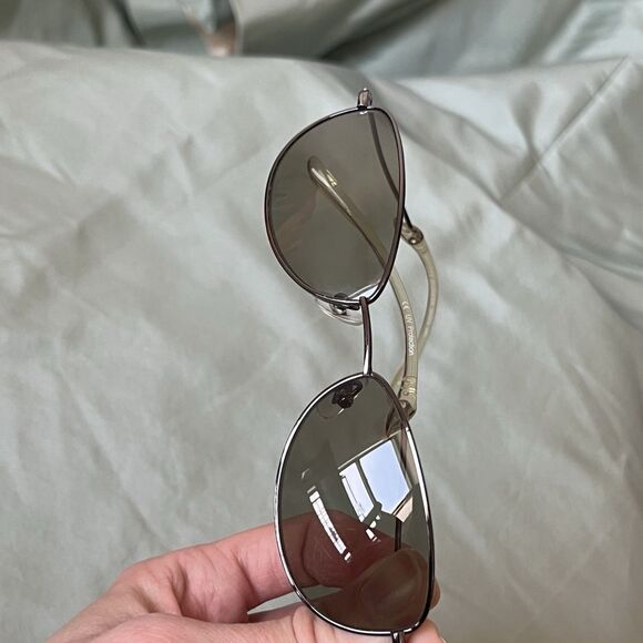 Jean Paul Gaultier JPG 58-0076 Sunglasses Silver Wire Frames Oval Lens UV - Picture 13 of 14